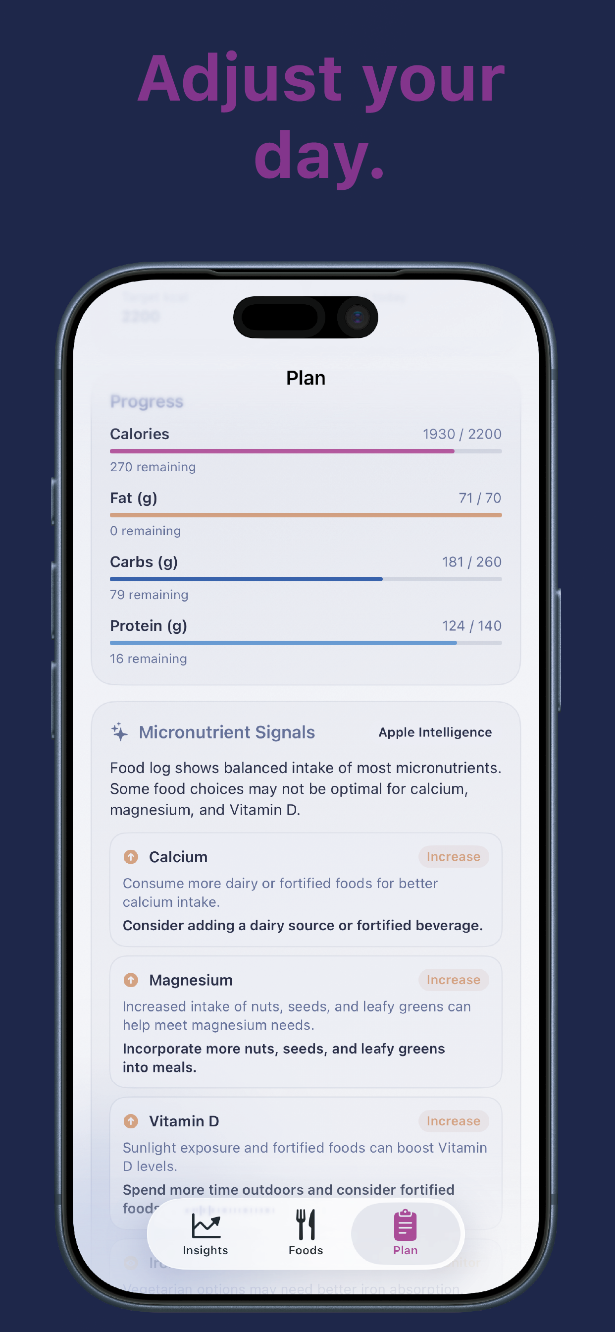 FoodSteps screenshot placeholder 4